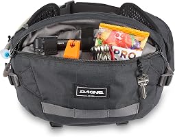 Dakine Bolsa de cintura Hot Laps 5L para bicicleta, Preto, One