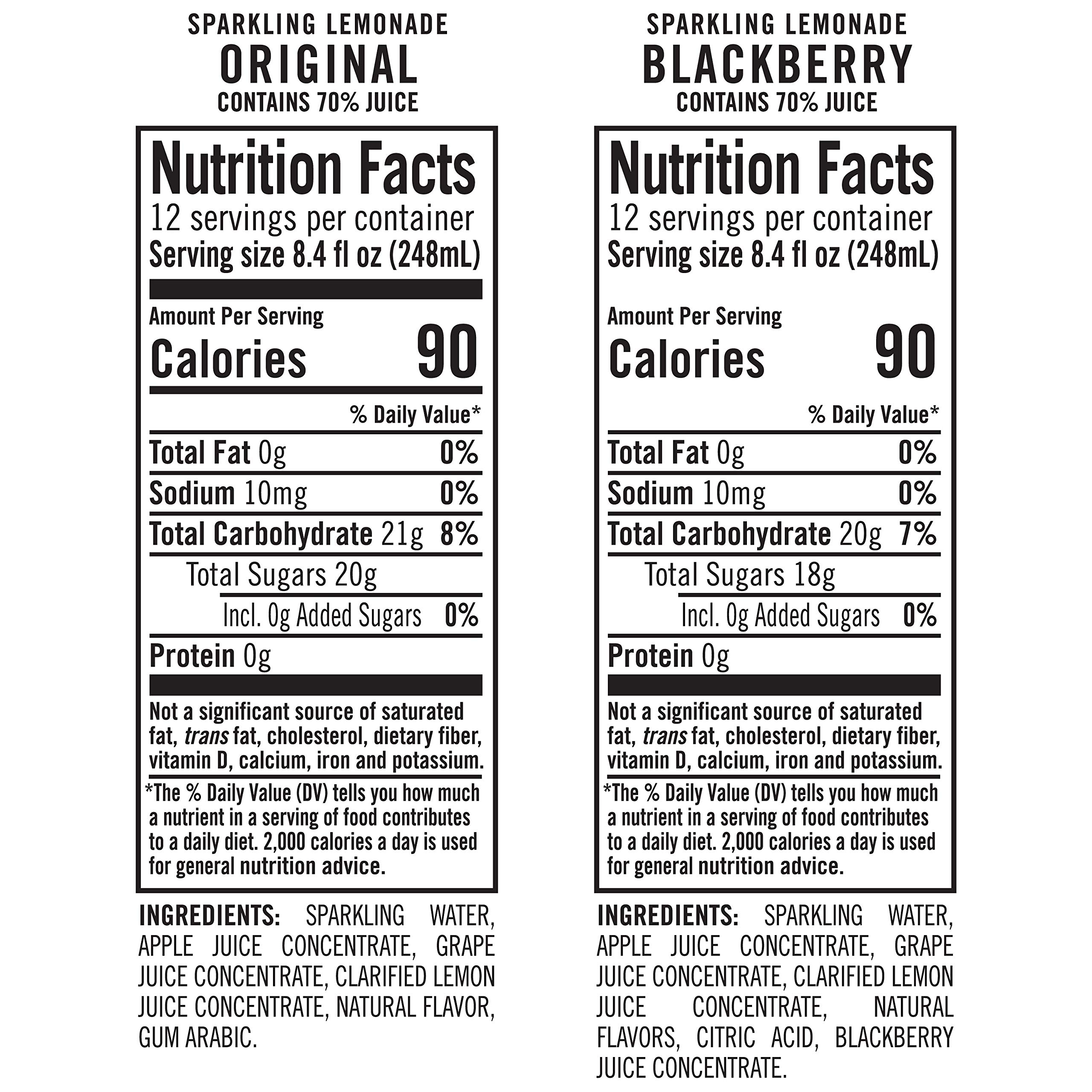 Buy IZZE Sparkling Juice Lemonade Drink, Real Fruit Juice, No added