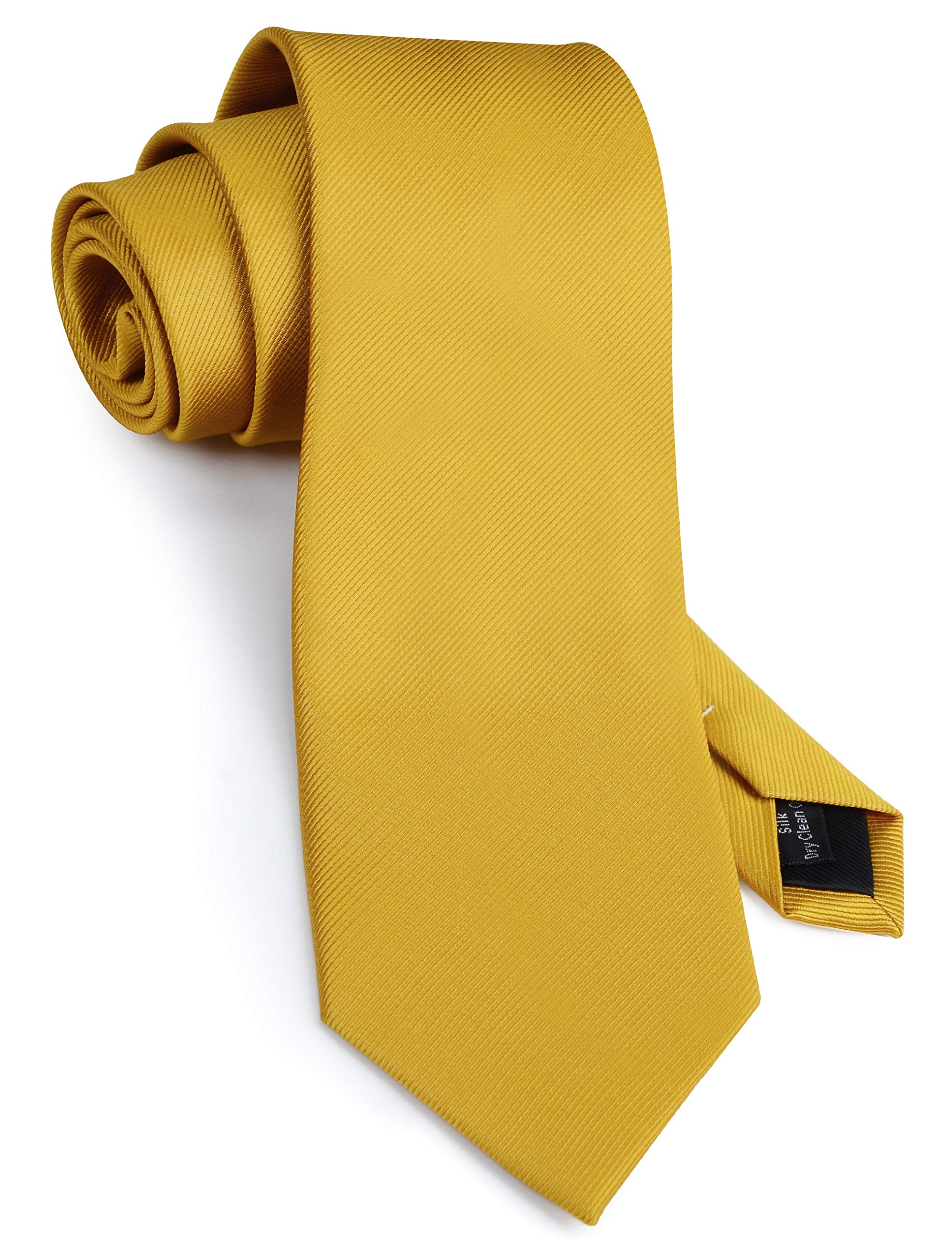 GUSLESON Classic New 3.15"（8cm） Men's Solid Color Necktie Wedding Business Tie + Gift Box
