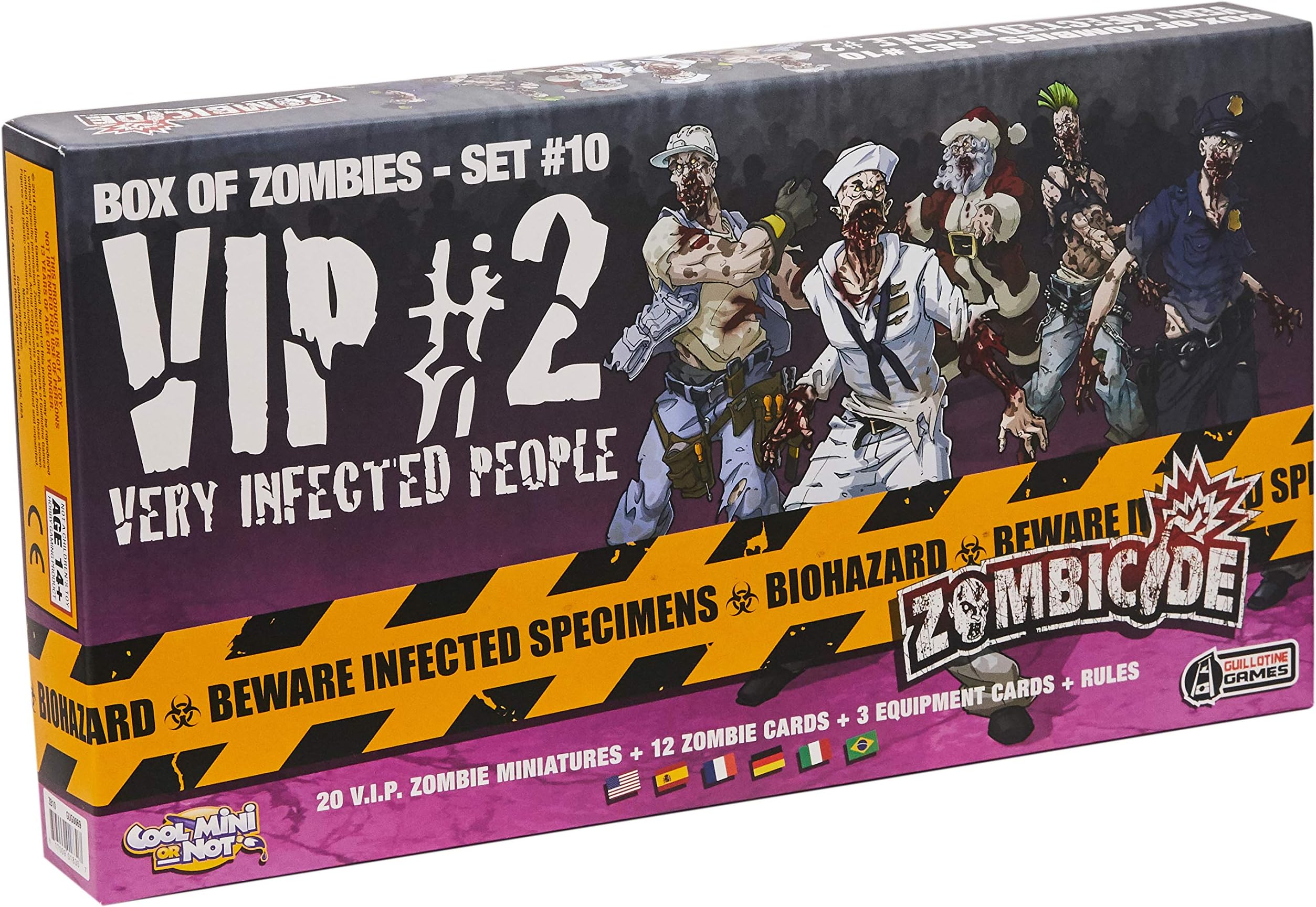 CMON Zombicide Box of Zombies 10 Very Infected People 2 Board Game