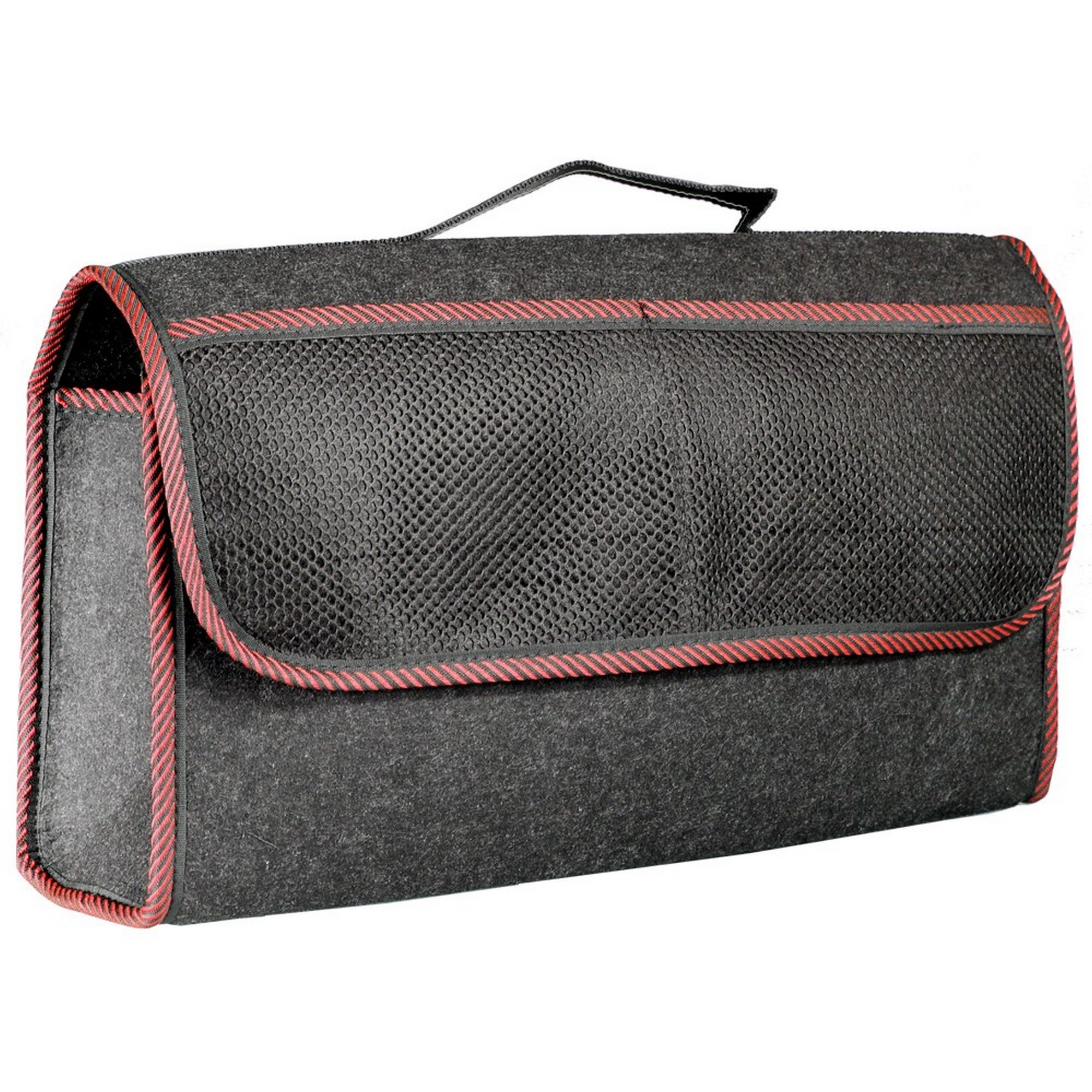 Car Trunk Bag Organizer for SUV, Truck - with red Stripe.