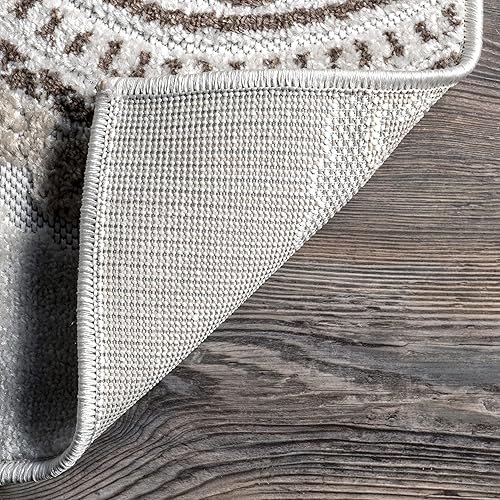 Miniatura 4 de nuLOOM Andi Textured Geometric IndoorOutdoor Area Rug, 7x9, Beige