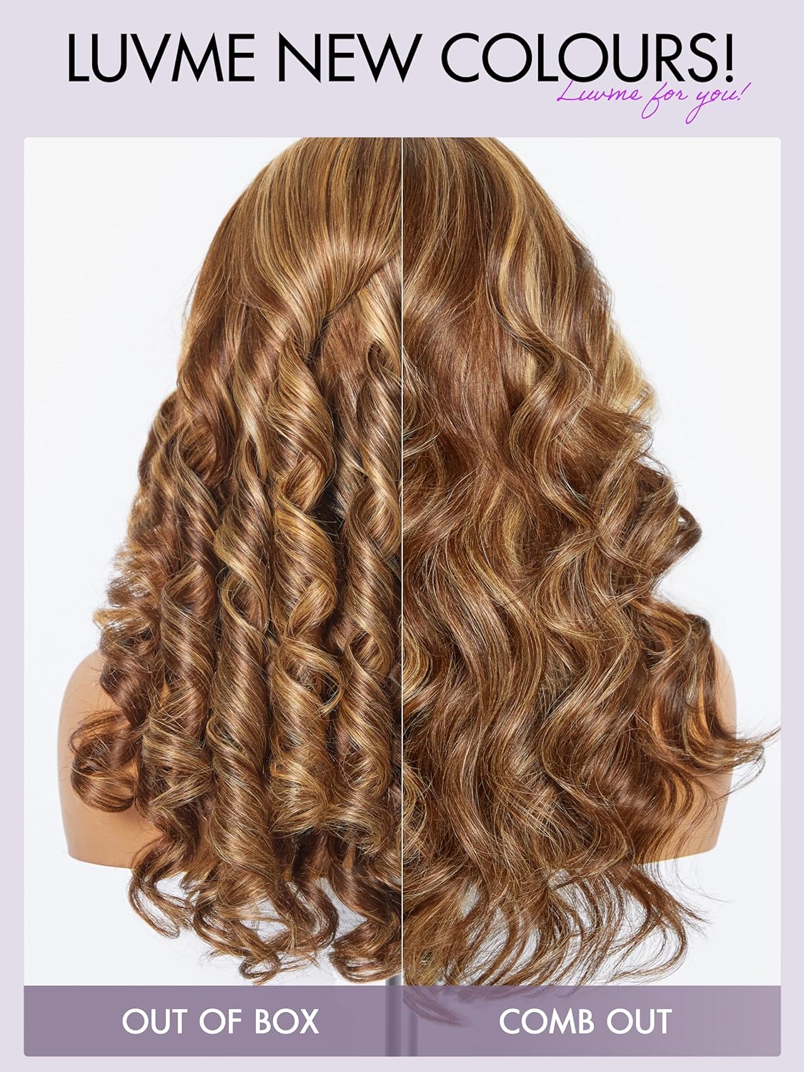 LUVME HAIR 18 Inch Honey Blonde 13X4 Glueless Wig Loose Body Wave Versatile 13X4 Lace Frontal Wig Human Hair