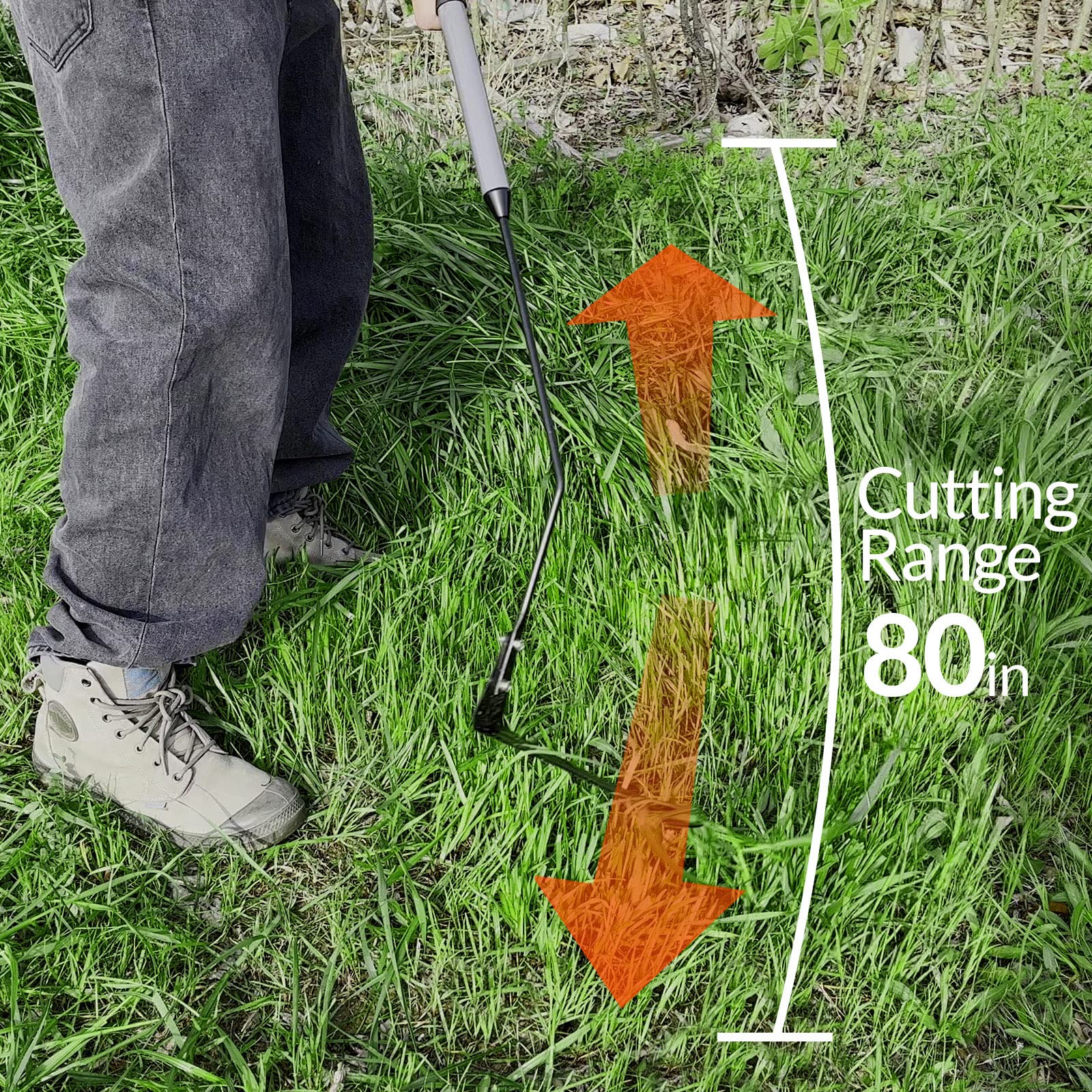 Buy Walensee Grass Whip with DoubleEdged Serrated Sharp Steel Blade