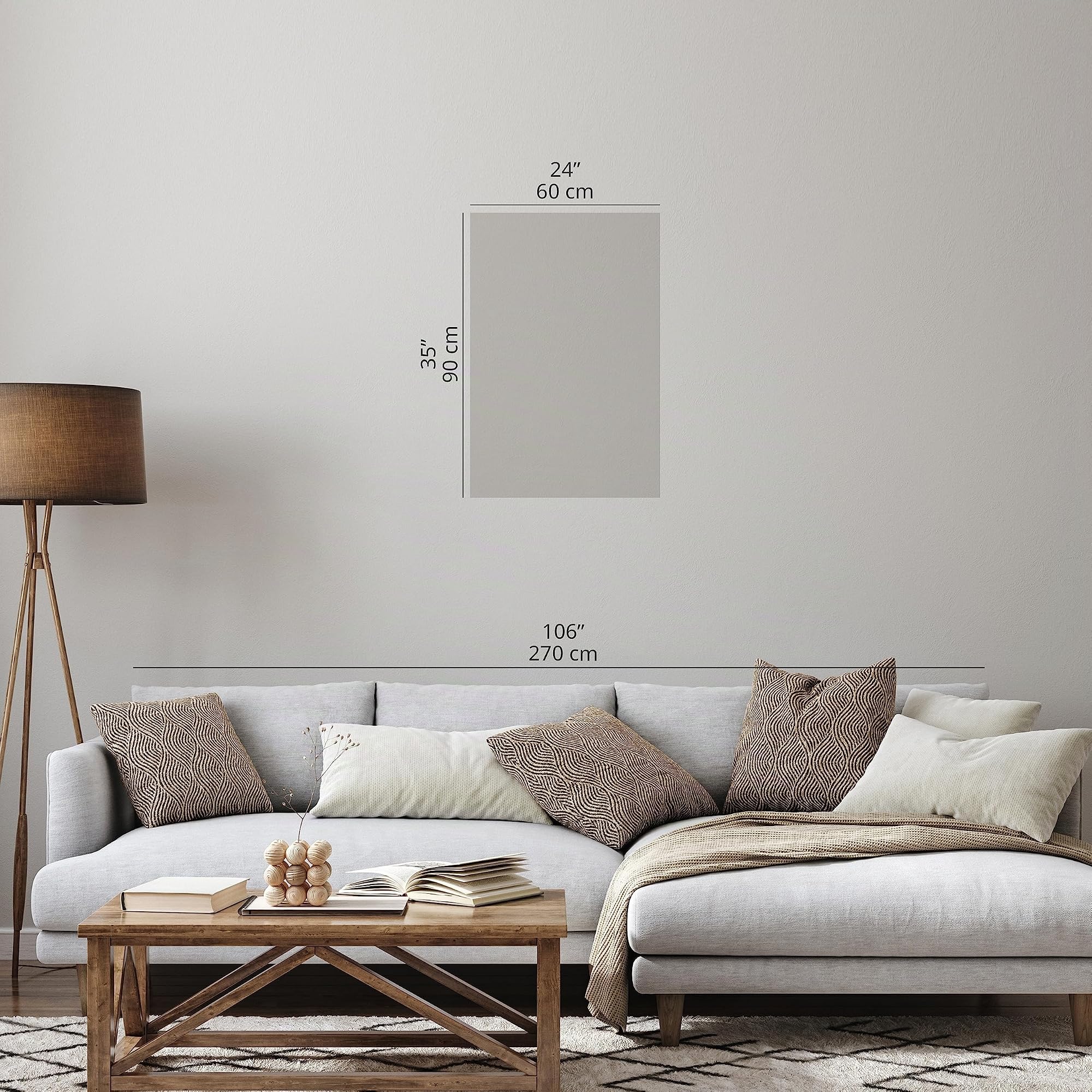 murando - Quadro Verticale Fiore Soffione Astratto Beige 60x90 cm 1 Pezzo - Stampa su Tela Strutturata - Quadri Moderni Verticali Camera da Letto - Murale Arte Decorazioni da Parete - b-B-0634-b-a