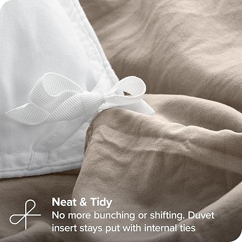 Miniatura 5 de Bare Home Funda de edredón arenada para cama  Queen de gran tamaño  Microfibra cepillada ultrasuave premium 1800  Fácil cuidado (King de gran