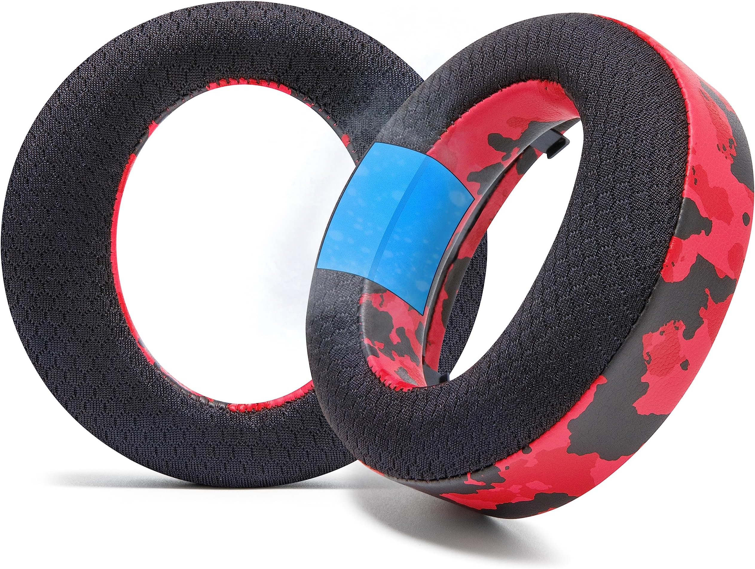 Cuscinetti Sostituti Per Cuffie Sony PS5 Pulse 3D - Ecopelle E Memory Foam (Grigio Lino) - Foto 2