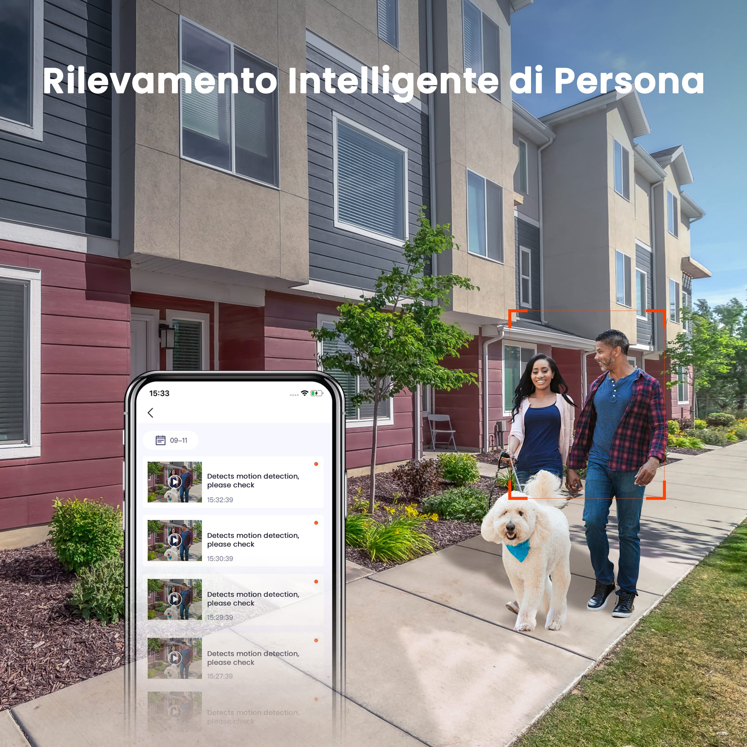 Tenda Kit Videosorveglianza Esterno 4MP, 4CH 4K NVR (fino a 10TB) con 1TB HDD e 4X Telecamera PoE, Rilevamento Intelligente di Persona, Visione Notturna di 50M, Accesso Remoto, K4P-4TR-1T