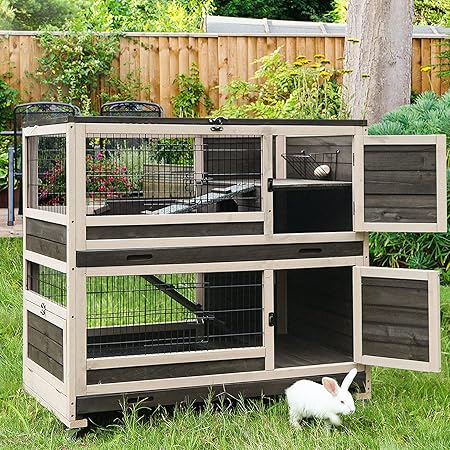 2 level bunny cage