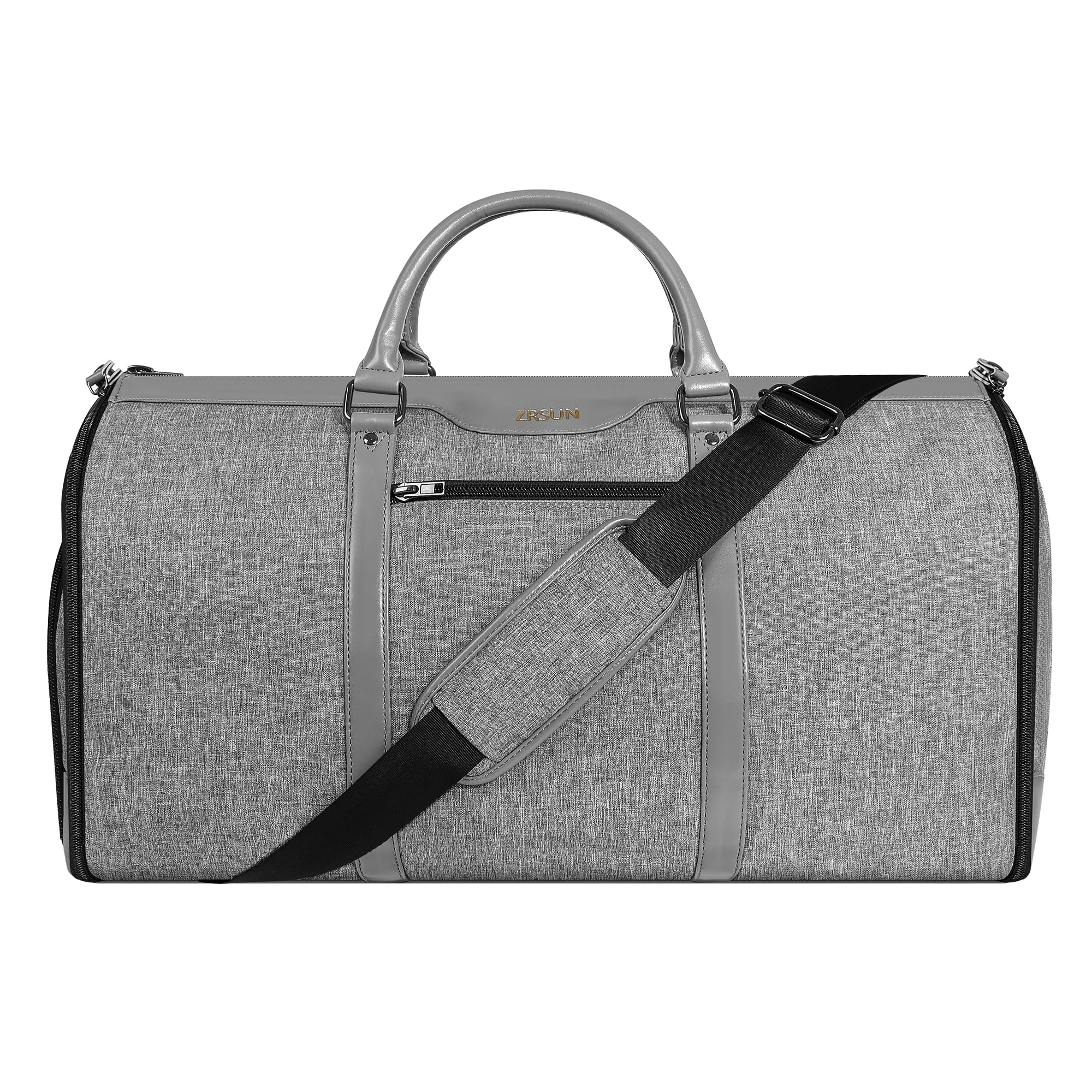 Ultimate 3-in-1 Garment Duffel Bag – Wrinkle-Free, Spacious 50L Capacity, Waterproof, Ideal for Business Trips & Weekend Getaways (Light Grey)