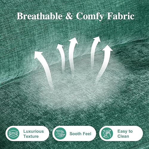 Miniatura 135 de Karl home Silla decorativa moderna de mediados de siglo con almohada, silla tapizada de tela bronceadora, con brazo de salón con marco de madera