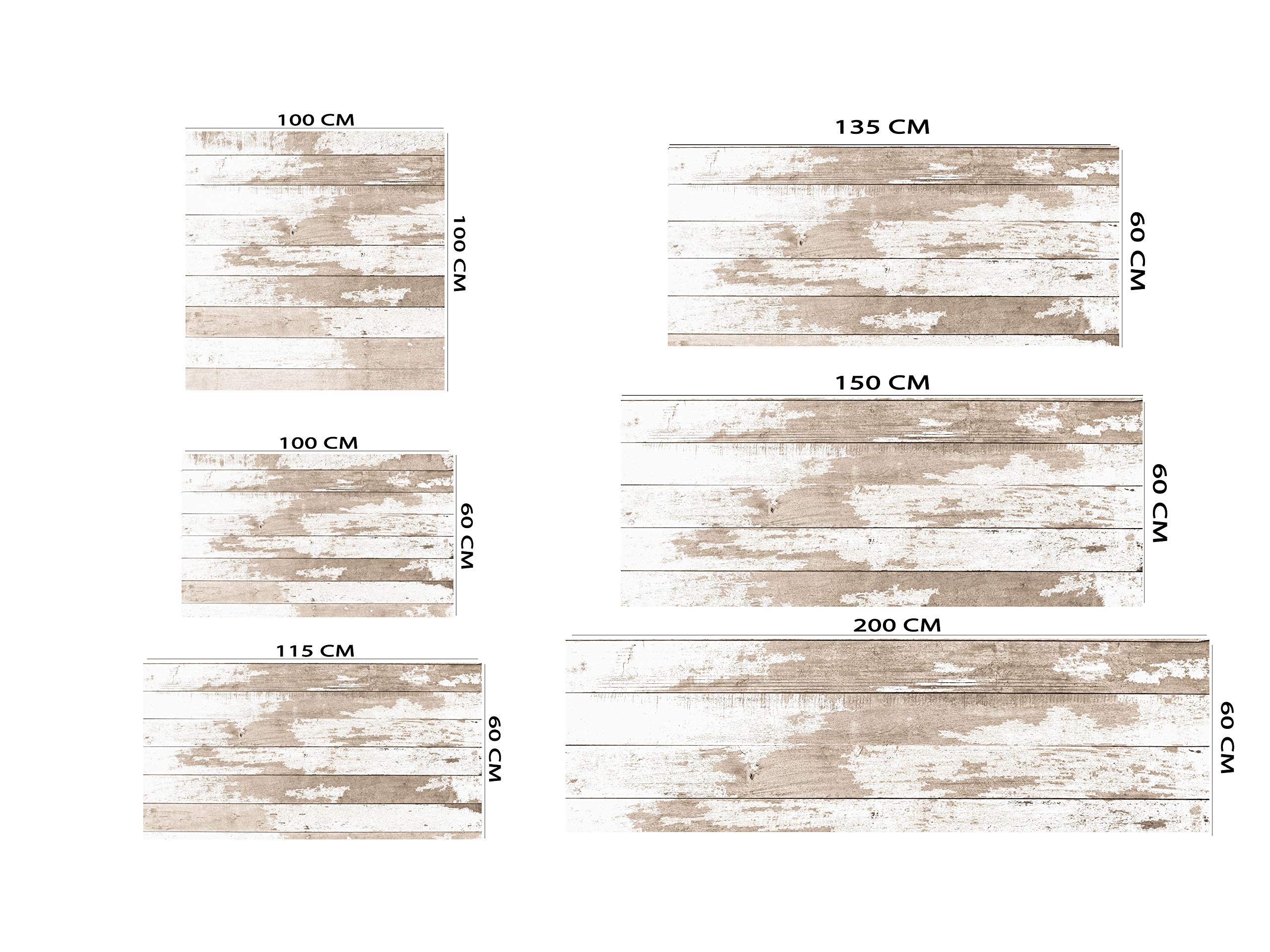 Oedim Cabecero Cama PVC Impresión Digital sin Relieve Imitación Madera 135 x 60 cm | Disponible en Varias Medidas | Cabecero Ligero, Elegante, Resistente y Económico