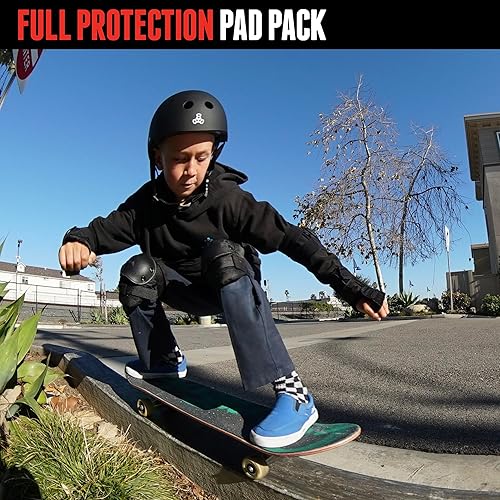 Miniatura 5 de Triple Eight Paquete de protección Little Tricky para jóvenes con DVD instructivo (negro, junior)