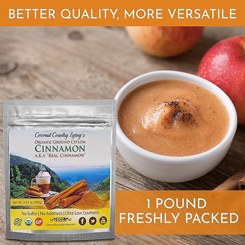 Miniatura 5 de Polvo de canela de ceilán orgánico de 1 libra polvo de canela de Sri Lanka crudo verdadero especia suave de grado premium naturalmente dulce para la