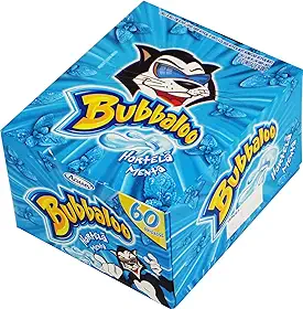 Chiclete Bubbaloo Hortelã com 60 unidades de 5g