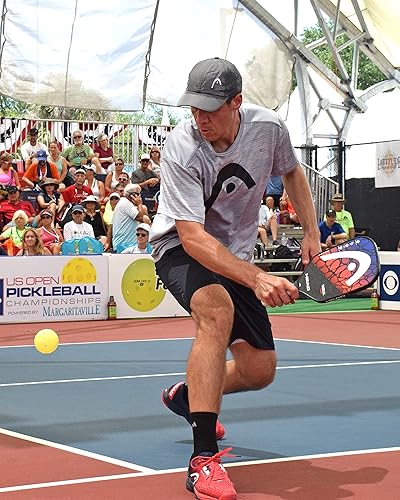 Miniatura 5 de HEAD Radical Tour Classic - Paquete de 2 paletas de grafito con bolsa de cordón Tour Team, paquete de 3 pelotas Penn Outdoor Pickleballs