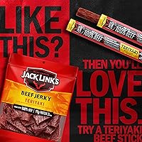 Vista 9 de Jack Link's Carne Seca de Res, Teriyaki, Bolsa Grande de Cecina de Media Libra - Aperitivo de Carne Sabroso, Aperitivos de Proteína Listos