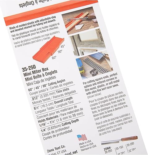 Miniatura 3 de Zona 35 250 - Mini caja de inglete para sierra de afeitar
