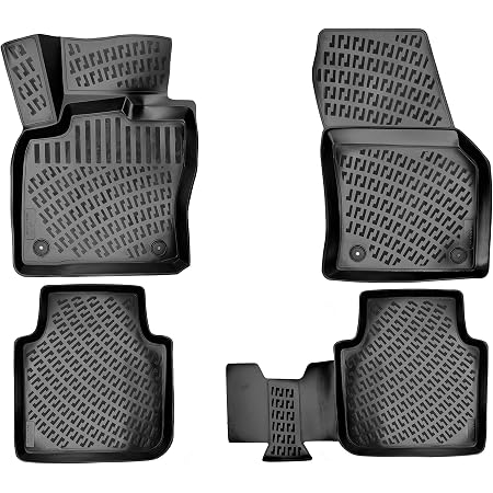 Trimak Passgenau 3D Fussmatten Auto Kompatibel mit Nissan Qashqai E