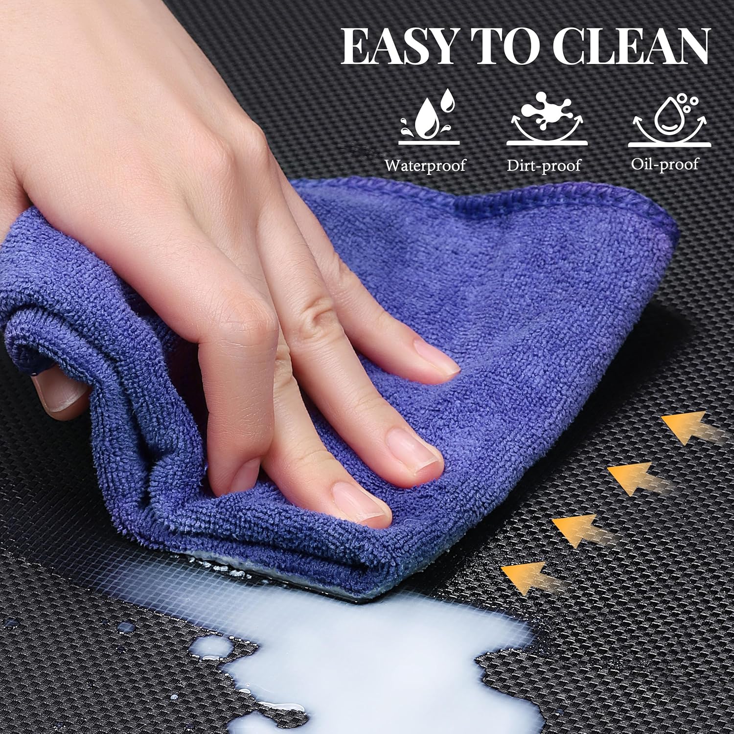 Anti Fatigue Mat for Industrial - 39"x20" Standing Floor Mat with Safety Yellow Border, Ergonomic Work Mat for Warehouse, Garage, Public - Relieves Back & Leg Pain