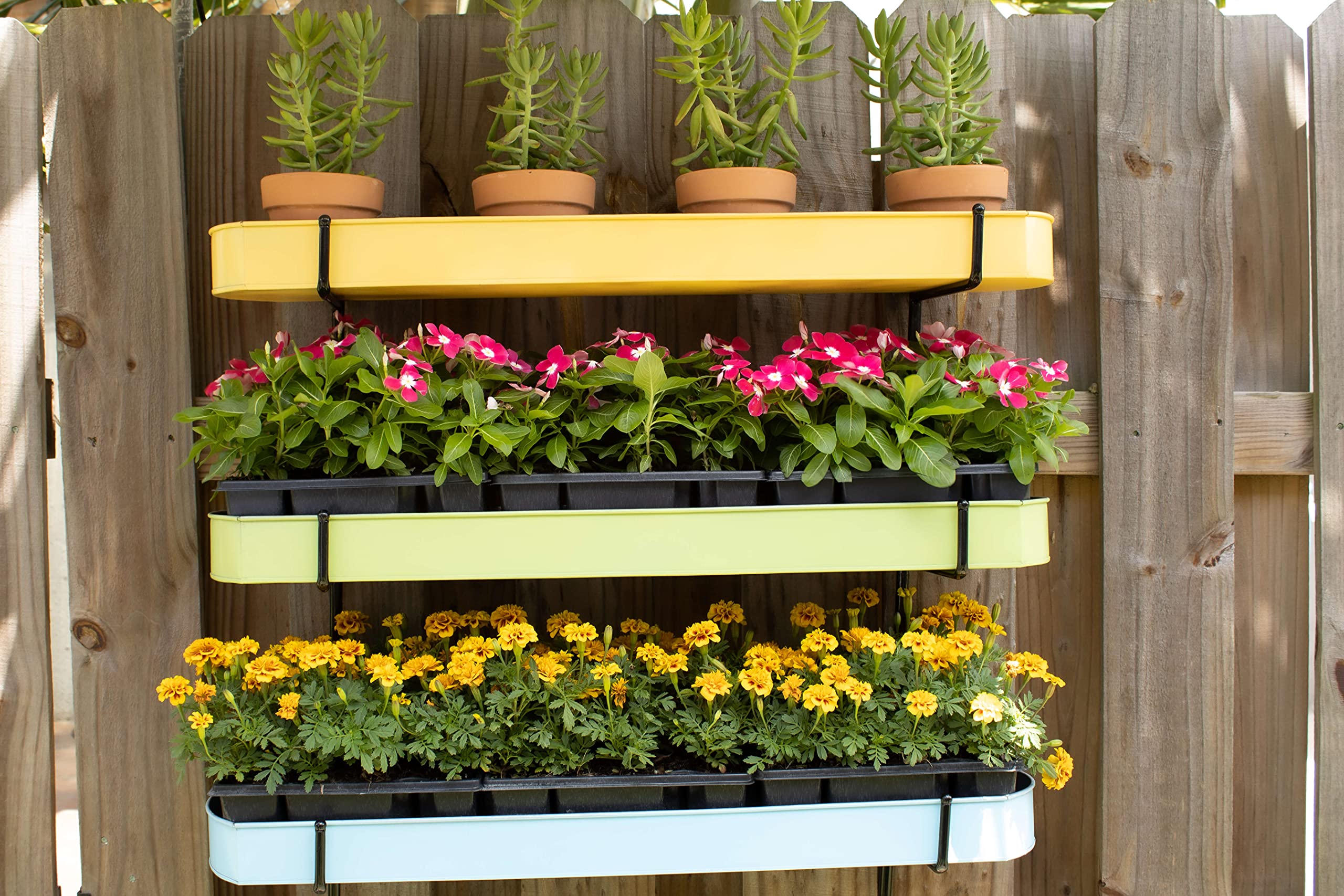 Benarr Metallic Vertical Wall Planter an Ideal Wall Mounted Planter