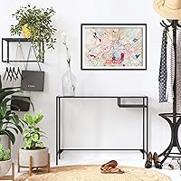 Vista 5 de Impresiones Mapa de Belfast - Impresión artística original (arco iris) - Mapa de la calle de la ciudad de Belfast, Irlanda - Póster de acuarela