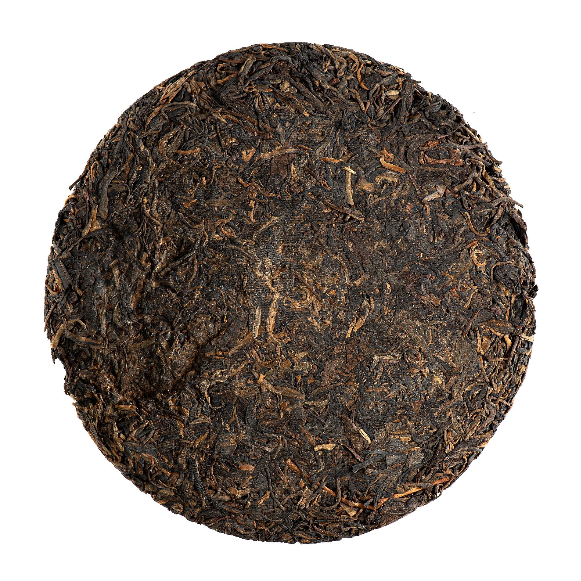 Hai Wan Lao Tong Zhi 7548 - 2007 Sheng Pu-erh Tea - 357g | ziemisty głęboki smak dojrzewający latami prasowany w tradycyjną formę z Yunnanu