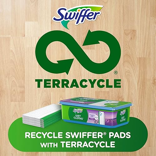 Vista 7 de Swiffer Sweeper Wet Mopping Pad Recambios para trapeador de piso con aroma a lavanda Febreze, 12 unidades (el embalaje puede variar)