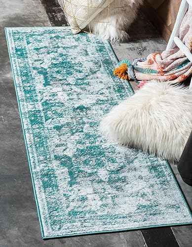 Miniatura 61 de Rugs.com - Alfombra de la colección Monte Carlo, alfombra de 4 x 6 pies de color azul medio perfecta para salas de estar, comedores grandes y