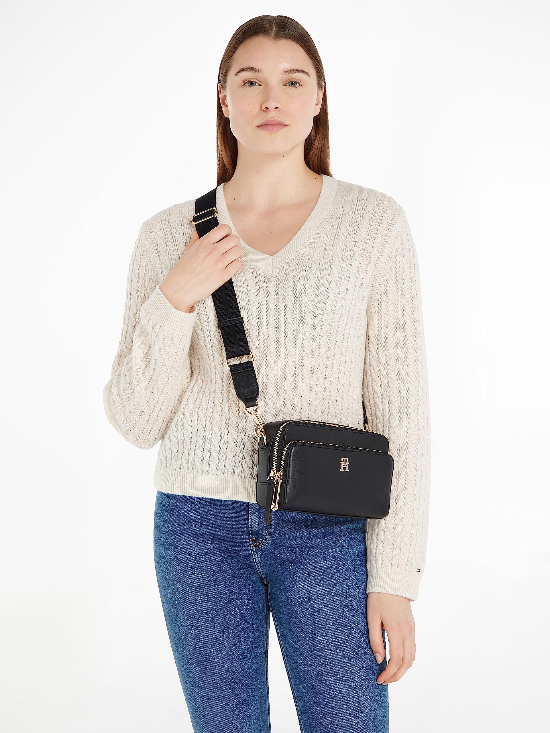 Tommy Hilfiger Women Shoulder Bag Iconic Camera Bag Solid Medium