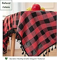Vista 63 de Table Cloth Rectangle Table-Rustic Gingham Tablecloth Buffalo Plaid Table Cloth for Thanksgiving Christmas Kitchen Dining Room
