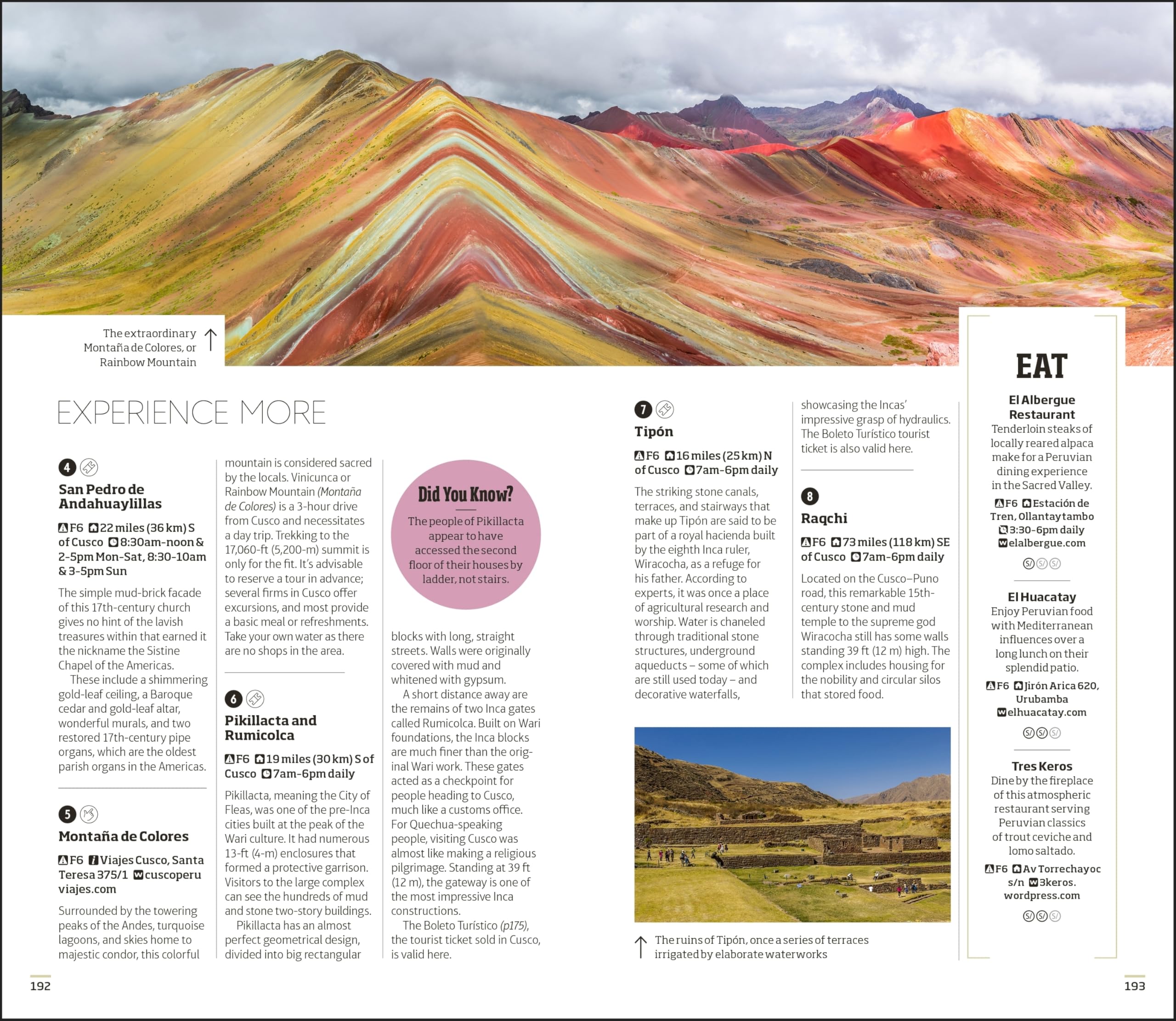 DK Peru: Must-See Sights. Culture & History. Detailed Maps & Tours. Covers Cusco, Machu Picchu, Lima, & more