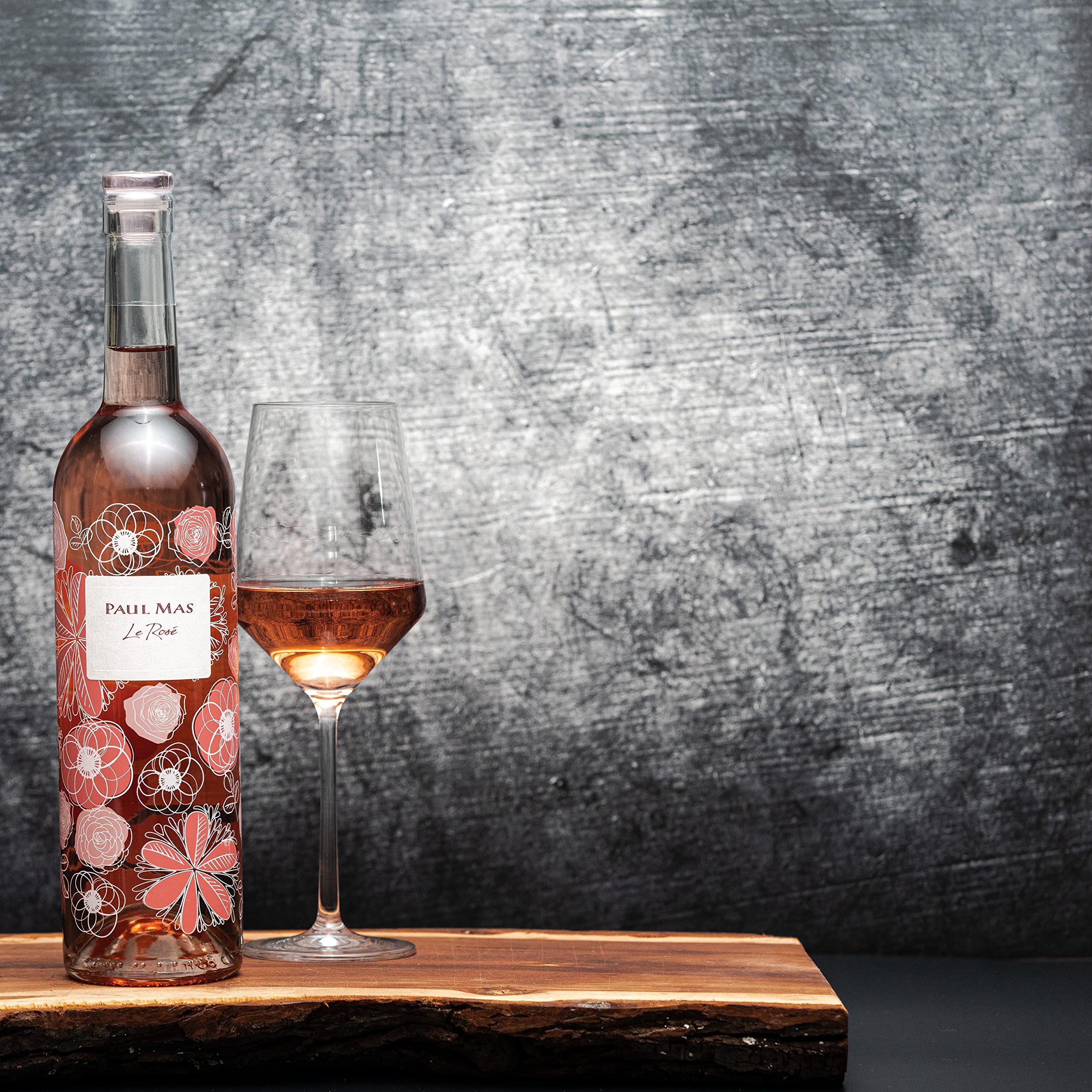 Geschenkset Roséwein mit Schokoladentrüffel und Amaretti