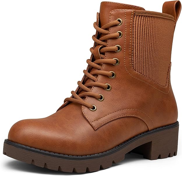 Vepose Women's 16 Ankle Boots Combat Fashion Hiking