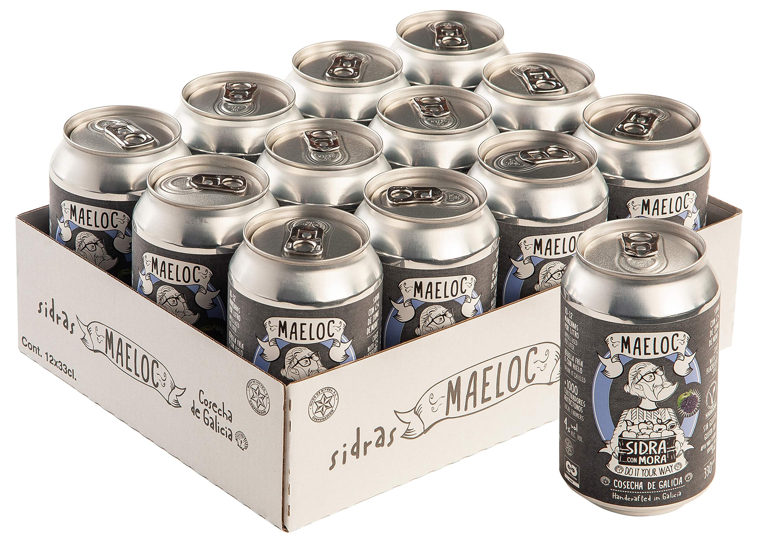 Maeloc Sidra con Mora Lata 12 x 330 ml