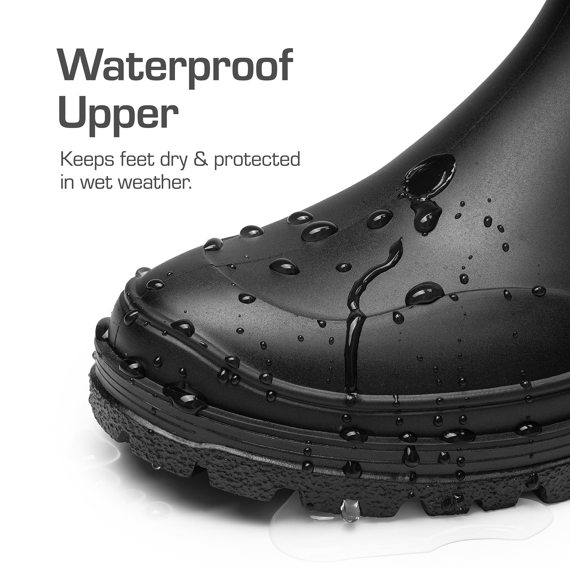 DREAM PAIRS Stivali da donna Wellington, stivali di gomma Mucker & Yard Wellies, Giardino ed Escursionismo Stivali da pioggia impermeabili, comodi stivali Chelse