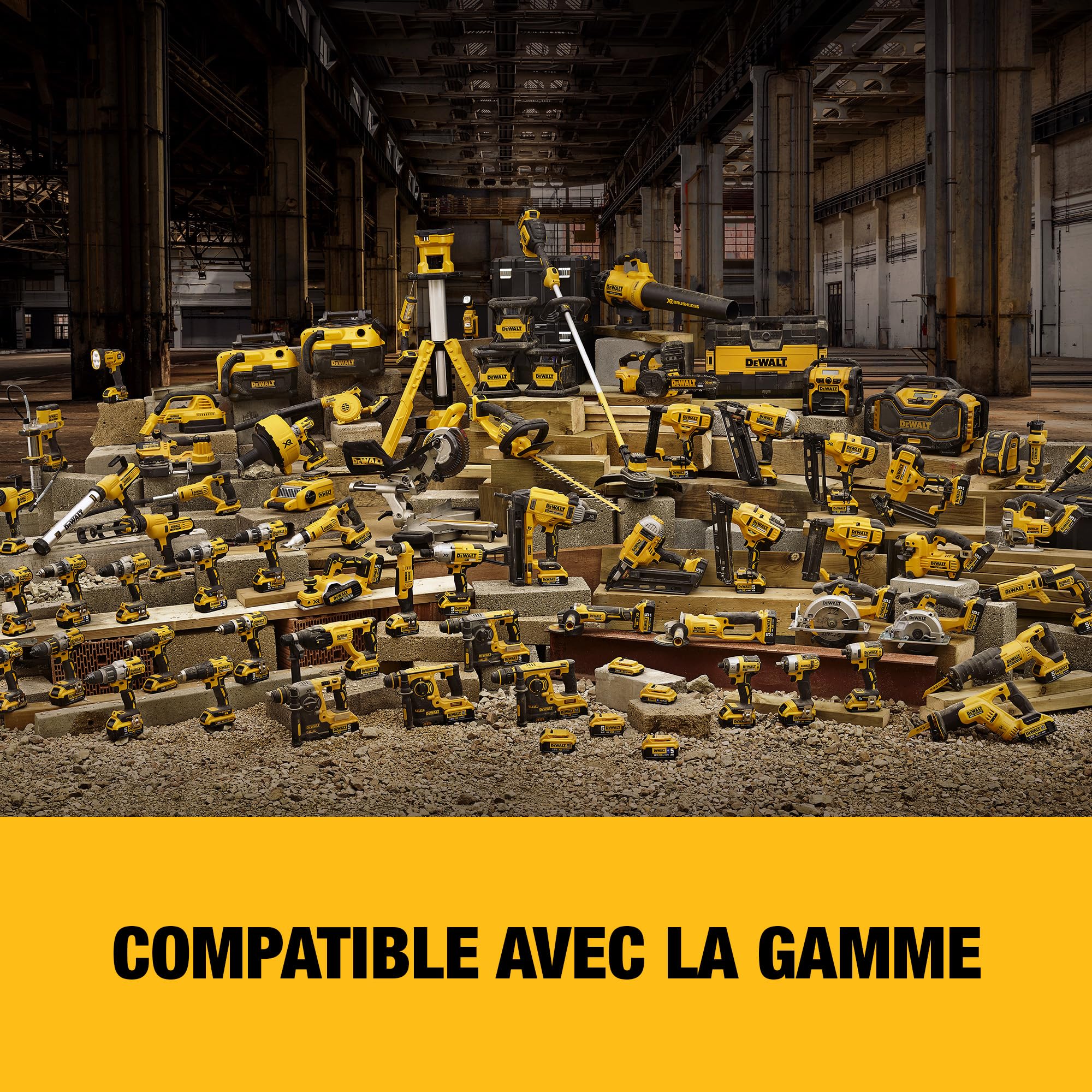 DEWALT - Scie circulaire 18V sans fil avec coffret TSTAK - 3700 trs/min - lame carbure 24 dents 165 mm - inclinaison de lame 50° - profondeur de coupe Max à 90° de 55 mm - DCS391NT- XJ