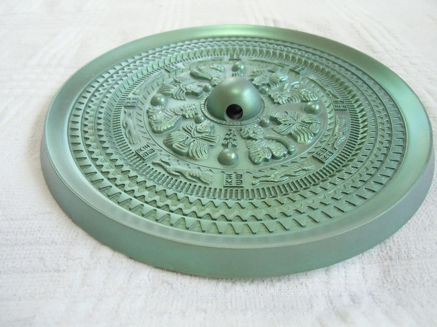 全てのアイテム 三角縁神獣鏡レプリカ ろくしょう 廉価品 緑青色