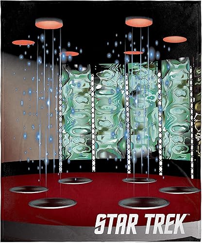 INTIMO Star Trek Beam Me Up Scotty Transporter Room - Manta de felpa con tacto de seda