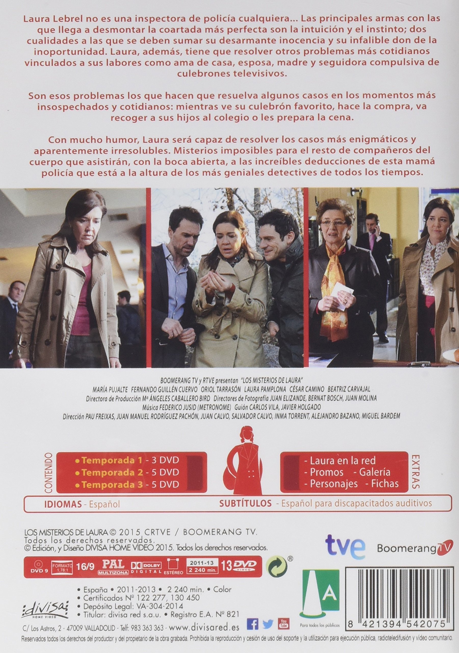 Los Misterios De Laura (Temporadas 1-3) [DVD]