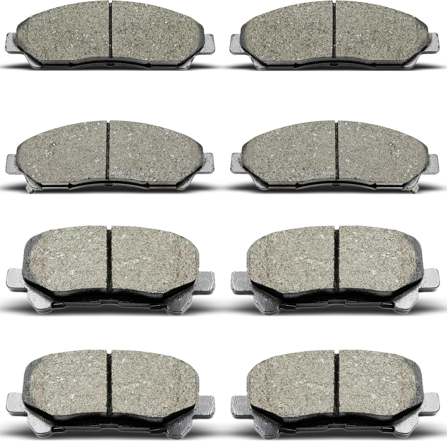 Front Rear Ceramic Brake Pads 8 Pieces Set fit for 2009-2015 for Honda Pilot,for 2007-2013 for Acura MDX,for 2010-2013 for Acura ZDX,for 2017-2022 Honda Ridgeline ALL Models