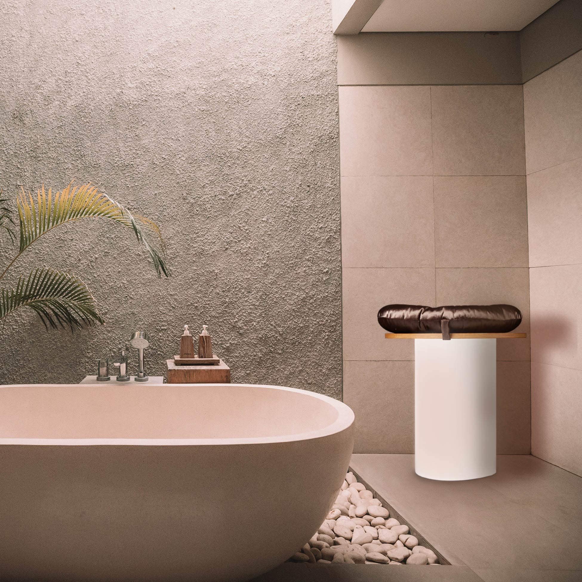 Sama Handcraft Yoni Seat with Cushion and Herbs (4oz) in a Luxury packageDevi steam wooden SEAT