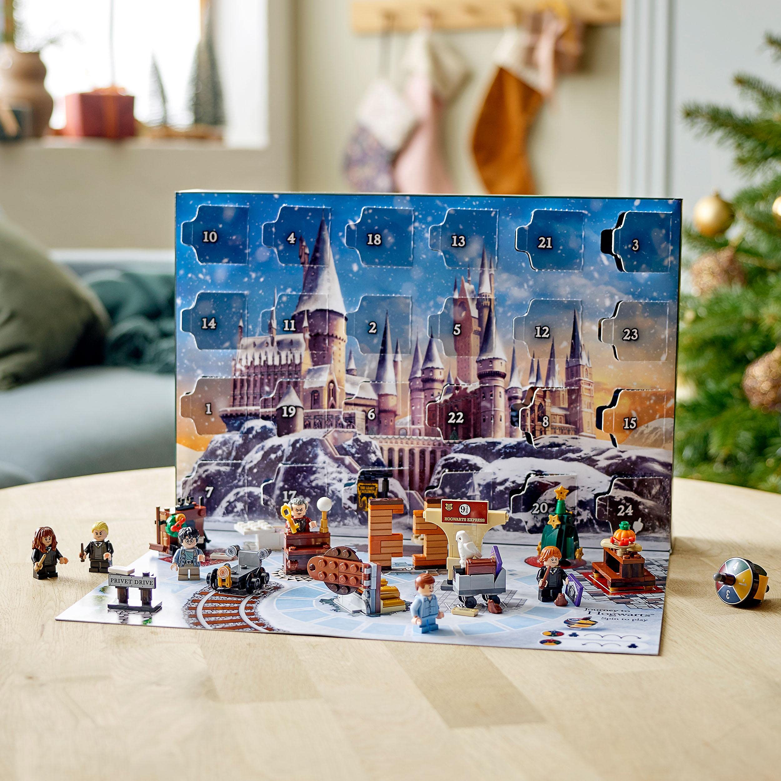 LEGO Harry Potter Calendario dell'Avvento 2021, e Gioco da Tavolo per Bambini dai 7 Anni con 6 Minifigures, 76390