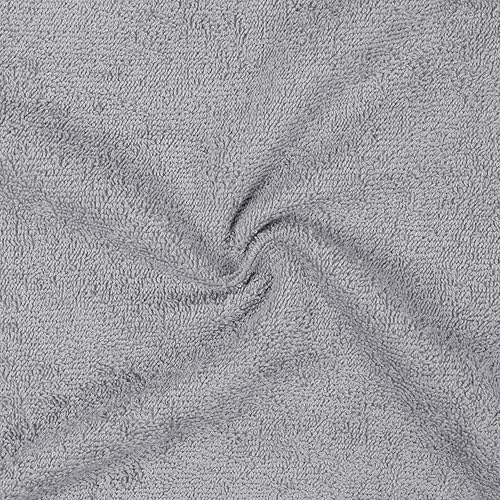 Miniatura 2 de Tienda Basics Toallas de algodón de rizo de secado rápido extra absorbentes paquete de 24 gris 12 x 12 pulgadas