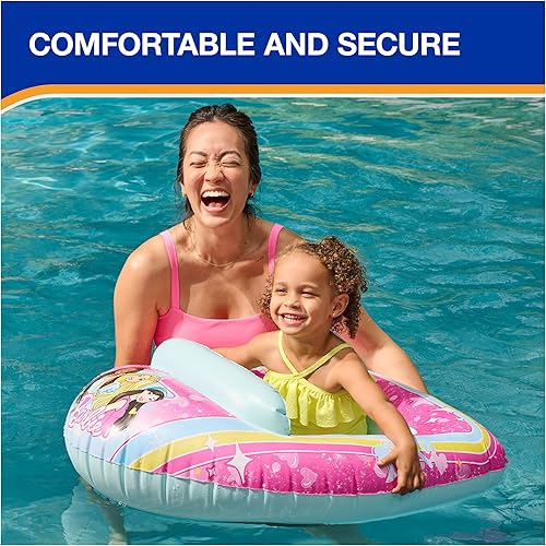 Miniatura 4 de Swimways Barbie Inflatable Water Boat Vehicle, Inflatable Pool Floats and Kids Pool Toys, Barbie Pool Party Supplies for Kids Aged 3 & Up
