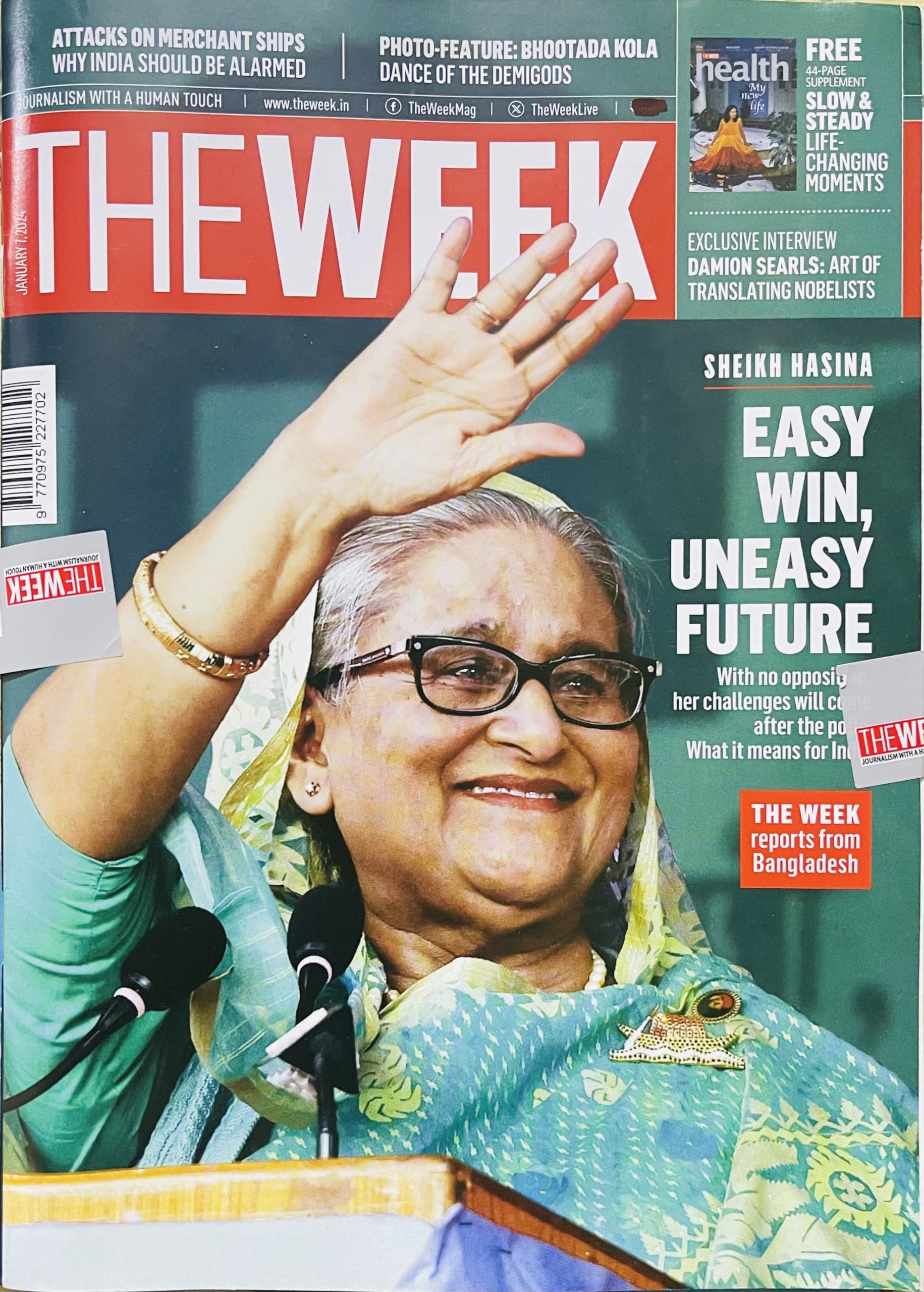 The Week. 7. January. 2024 . Easy. Win uneasy. Future. Sheikh. Hasina