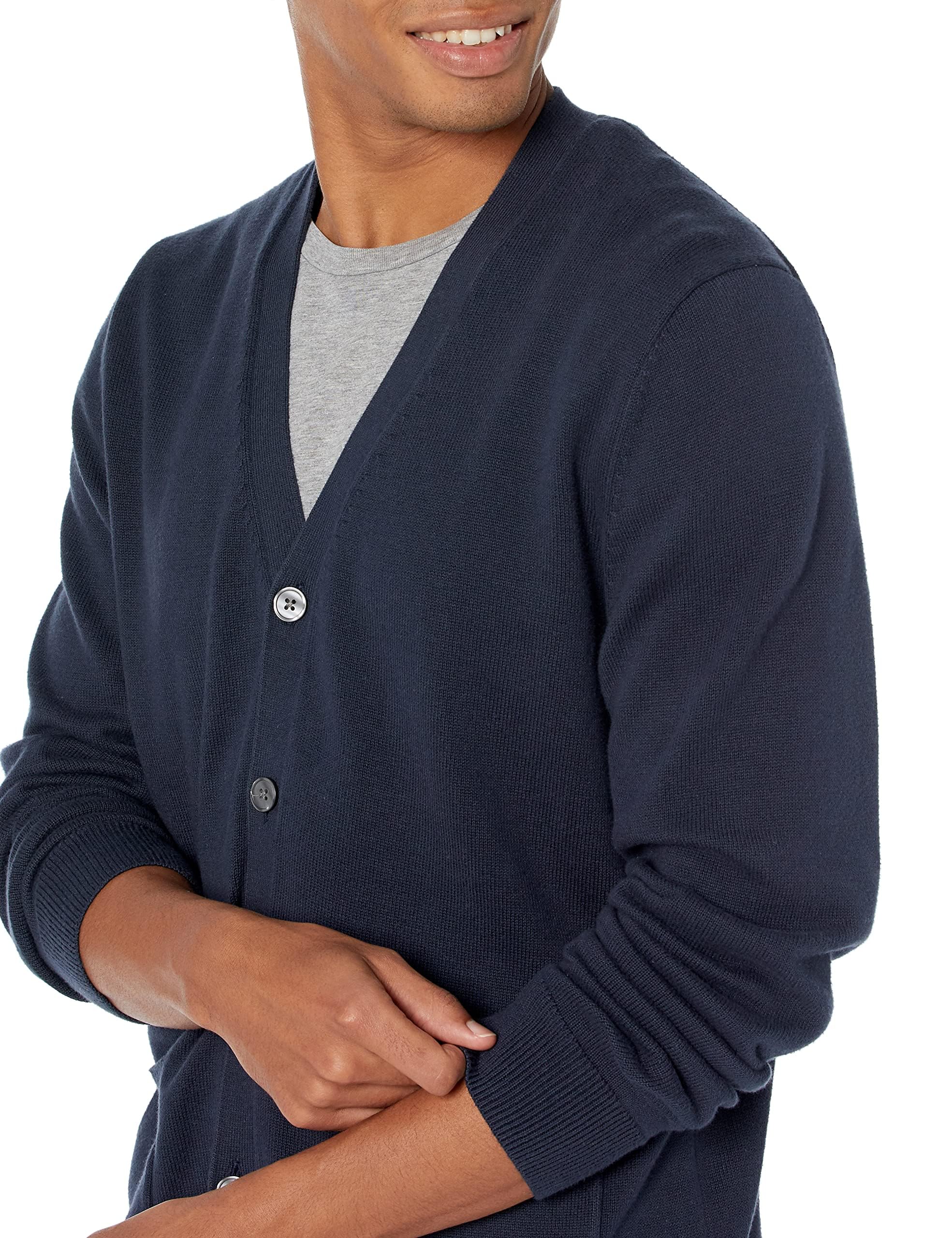 Amazon Essentials Herren Strickjacke aus Baumwolle