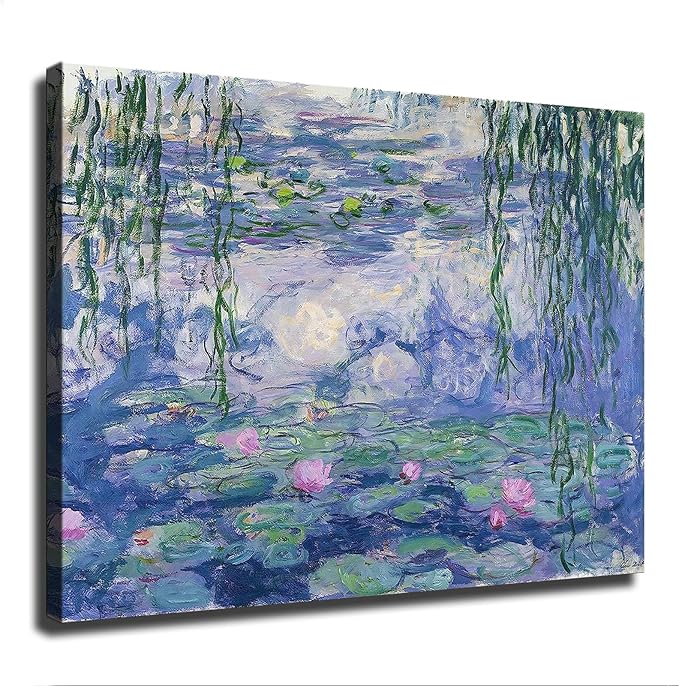 Claude Poster Water Lilies Poster Print Canvas