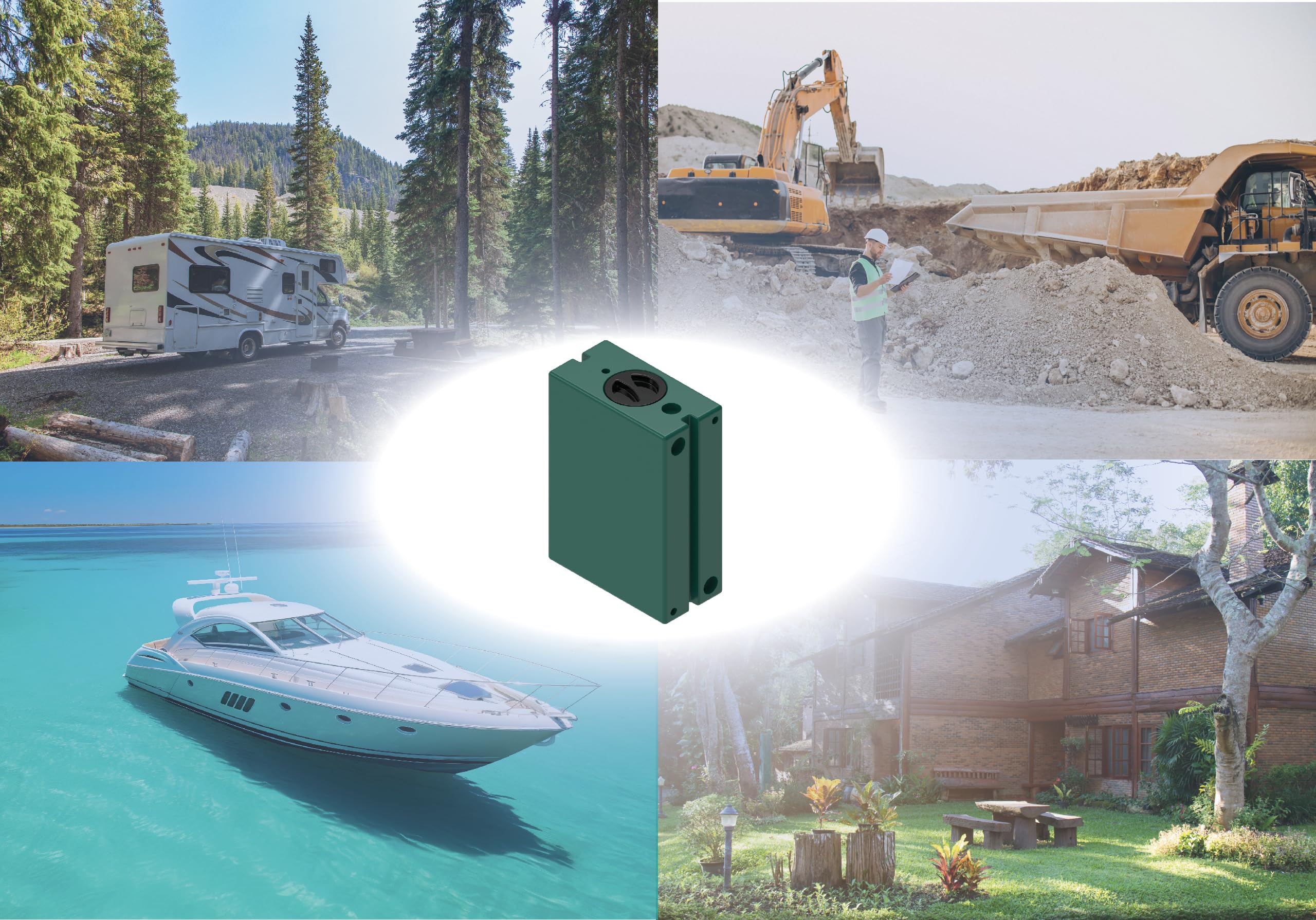 SERBATOIO SMART 38 VERTICALE RIGIDO ACQUA GLOBETANK (BLUE MARINE)