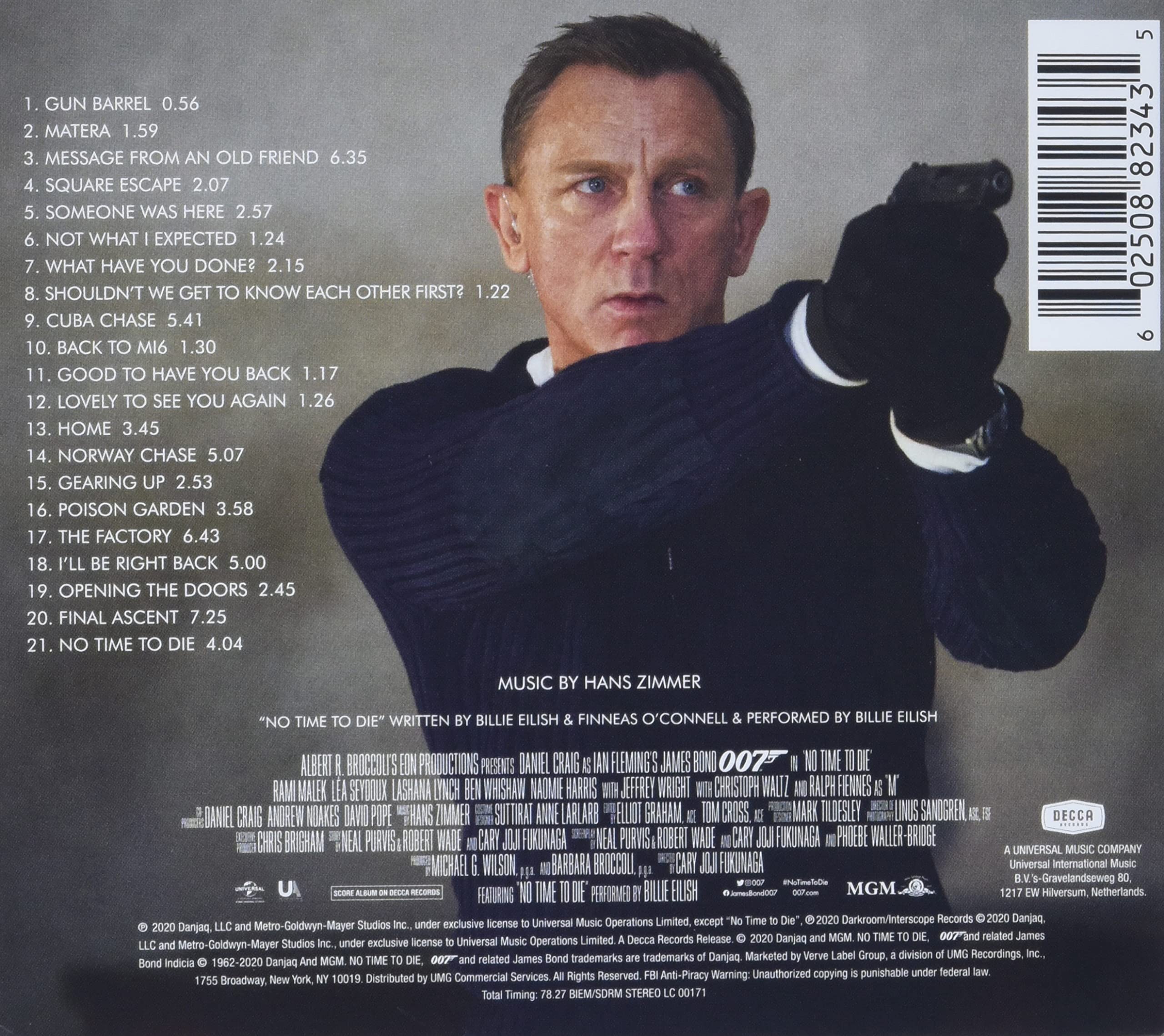 Mourir peut attendre – Bande originale du film